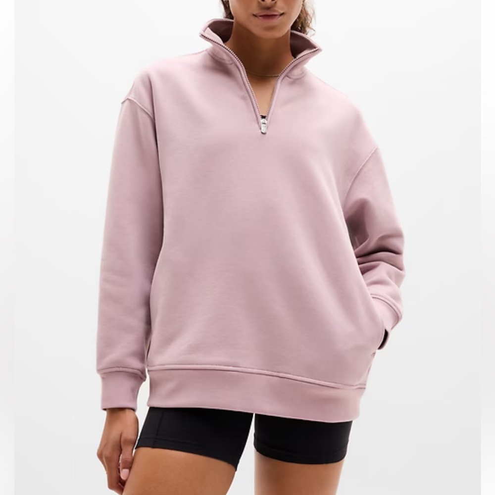 Athleta Blush Quarter-Zip Pullover - image 1